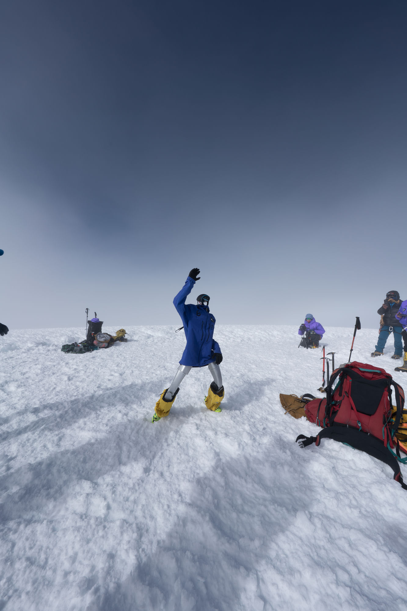pemba on the summit of chimborazo